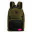 Kit Mochila Grande e Estojo Organizador Capricho Academy - Verde Militar