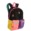 Mochila Grande Capricho Contrast - Preto e Rosa