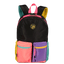 Mochila Grande Capricho Contrast - Preto e Rosa