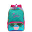 Kit Mochila Grande mais Lancheira Pequena e Estojo 2 Compartimentos Sestini X Mermaid 2 - Colorido