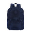 Kit Mochila Grande Sestini Happy Crinkle e Estojo 2 Compartimentos - Azul