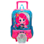 Mochila de Rodinhas Grande com Bolsa Sestini Y Anime - Colorido