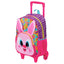 Mochila de Rodinha Média Sestini Kids X Coelho - Colorido