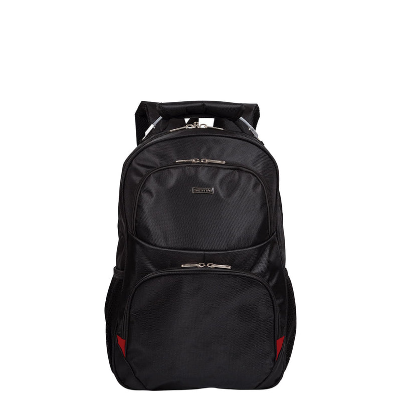 Mochila Grande Notebook Cabo Aço Sestini ST3000 Preto