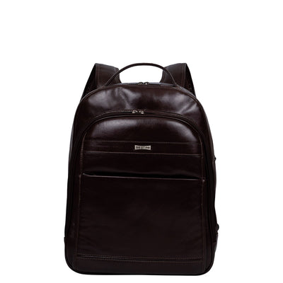 Mochila 2 Compartimentos Notebook Couro Sestini Arizona Marrom