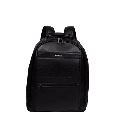 Mochila 2 Compartimentos Notebook Couro Sestini Texas Preto