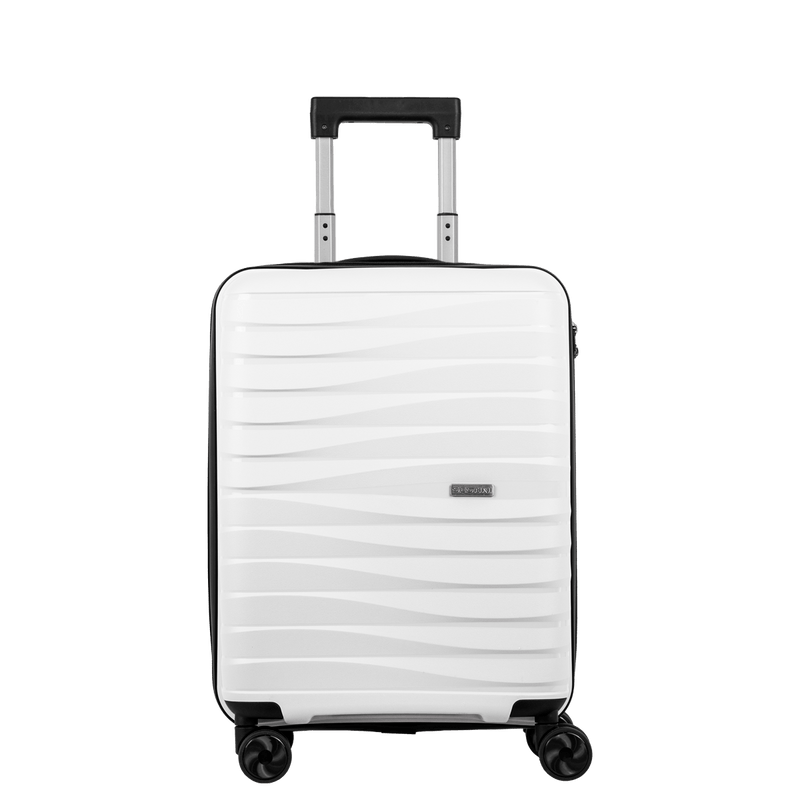 Mala de Viagem Bordo com Rodas 360° PP Essencial - Branco