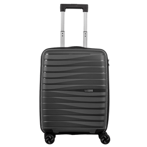 Mala de Viagem Bordo com Rodas 360° PP Essencial - Grafite - Grande