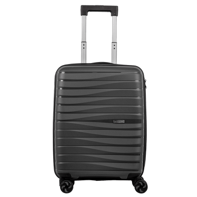 Mala de Viagem Bordo com Rodas 360° PP Essencial - Grafite - Grande