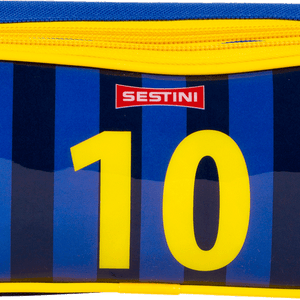 Estojo 2 Compartimentos Sestini 20Y Futebol Azul
