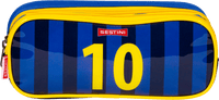 Estojo 2 Compartimentos Sestini 20Y Futebol Azul