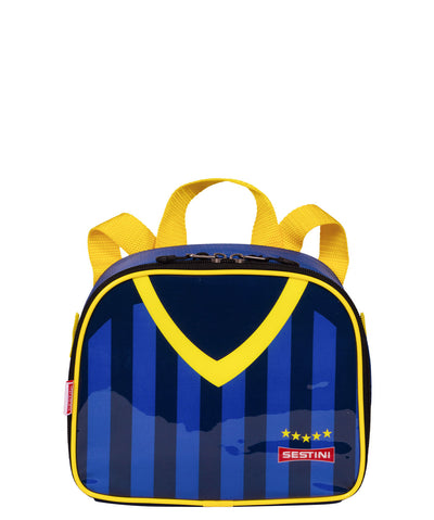 Lancheira Pequena 2 Em 1 Sestini 20Y Futebol Colorido - Azul