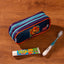 Estojo/Necessaire 2 Compartimentos Tini 21X Leo Colorido
