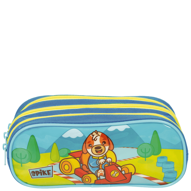 Estojo/Necessaire 3 Compartimentos Tini 21Y Spike Colorido