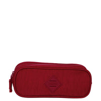 Estojo Especial 2 Compartimentos Crinkle Vermelho