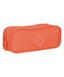 Estojo/Necessaire 2 Compartimentos Crinkle Laranja - Coral