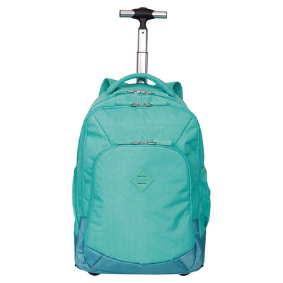 Mochila Carrinho 2 Compartimentos Sestini Rolling Crinkle Turquesa