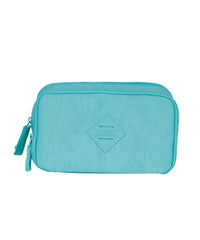 Estojo Box Especial 3 Compartimentos Crinkle Turquesa