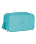 Estojo Box Especial 3 Compartimentos Crinkle Turquesa