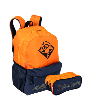 Kit  Mochila Grande e Estojo 2 Compartimentos Jujutsu M Plus Tokyo - Colorido