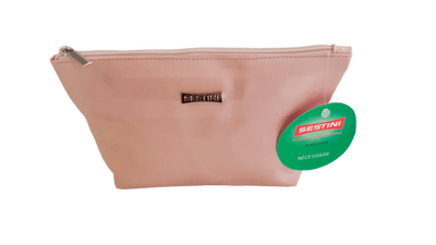 Necessaire Trapézio Grande Listras Rose