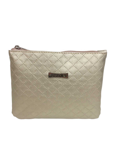 Necessaire Flat Matelasse Dourado