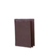 Carteira Masculina Couro 3 Visores - Marrom