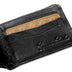 Carteira Masculina Pequena com Friso Couro - Preto