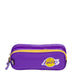 Kit Mochila Compacta e Estojo 2 Compartimentos Lakers - Roxo