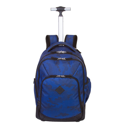 Mochila Carrinho 2 Compartimentos Sestini Rolling Azul - Boys
