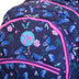 Mochila Grande 2 Compartimentos Capricho Student Azul - Borboletas