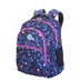 Mochila Grande 2 Compartimentos Capricho Student Azul - Borboletas