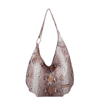 Bolsa Boho Média Fellipe Krein Ss23 Snake Fk 600 - Marrom
