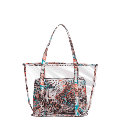 Bolsa Praia Tote Grande com Necessaire - Animal Print