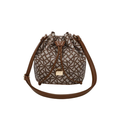 Bolsa Bucket Média Ss23 Monograma Tramado Cfk103 - Marrom