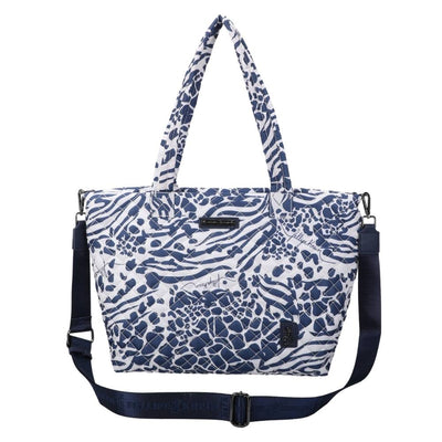 Bolsa Tote Bag Grande Fellipe Krein Ss23 Matelassê Casual Fk635 - Azul