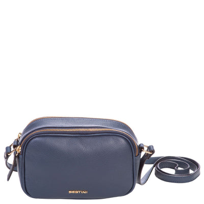 Bolsa Tiracolo Pequena 2 Compartimentos Sestini Verano - Marinho