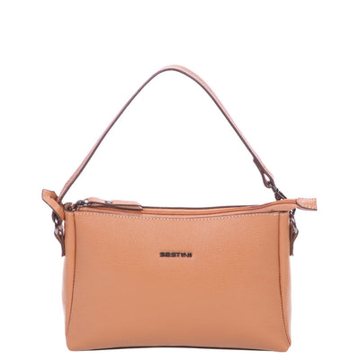 Bolsa Tiracolo Pequena Sestini Maya Bege - Nude