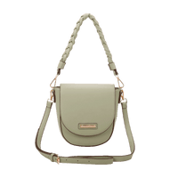 Bolsa Transversal Aba Média Fellipe Krein SS23 Alça Trançada - Verde