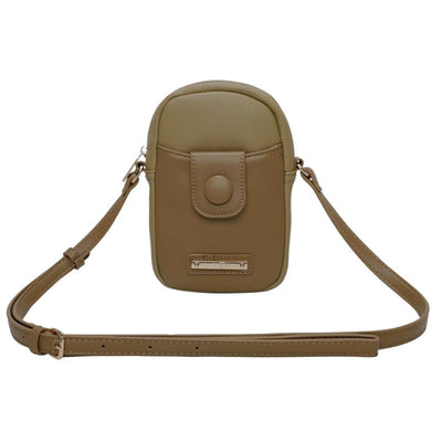 Cross Bag PP Fellipe Krein Aw23 Botão FK554 Marrom - Khaki