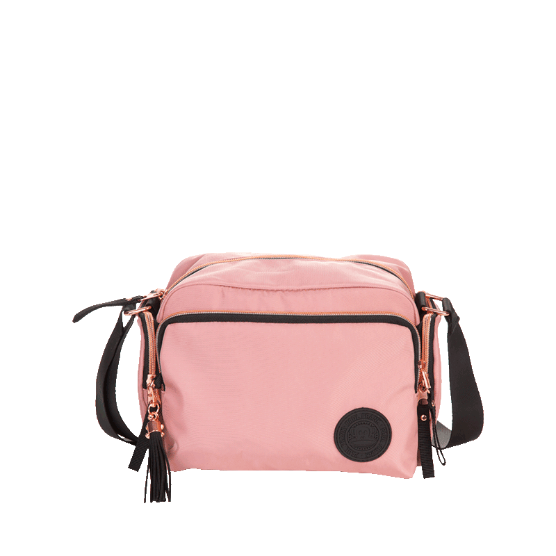 Bolsa Transversal Média Paul Frank Glam - Nude