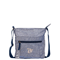 Bolsa Transversal Pequena Capricho 21Z01 Prata - Glitter