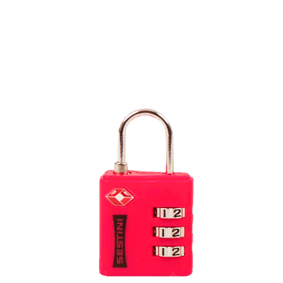 Cadeado Tsa com combinação Vermelho
