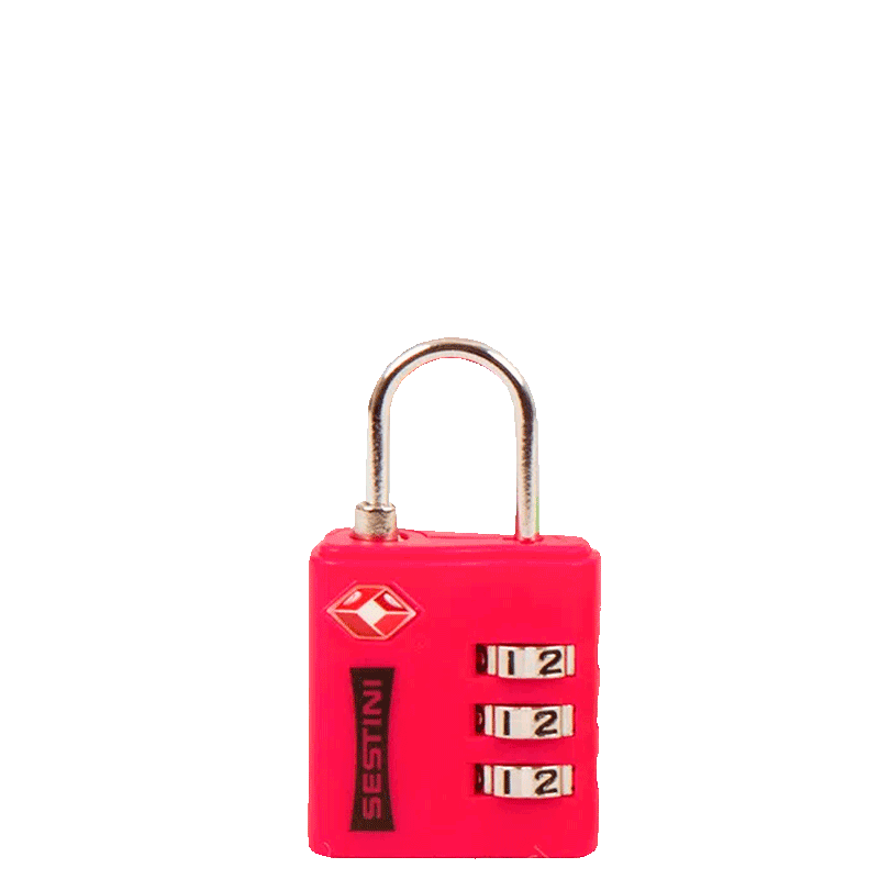 Cadeado Tsa com combinação Vermelho
