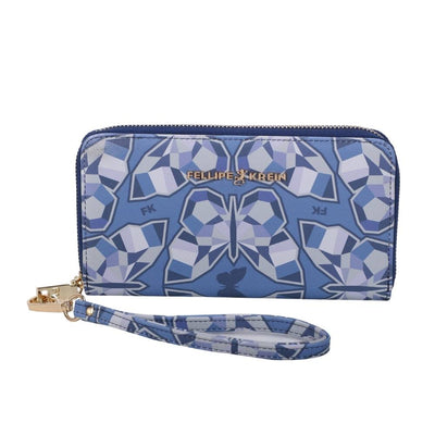 Carteira Ziper Grande Fellipe Krein Ss23 Fk648 - Azul
