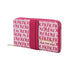 Carteira Zíper com Alça de Mão Fellipe Krein SS23 Monograma Rosa - Pink