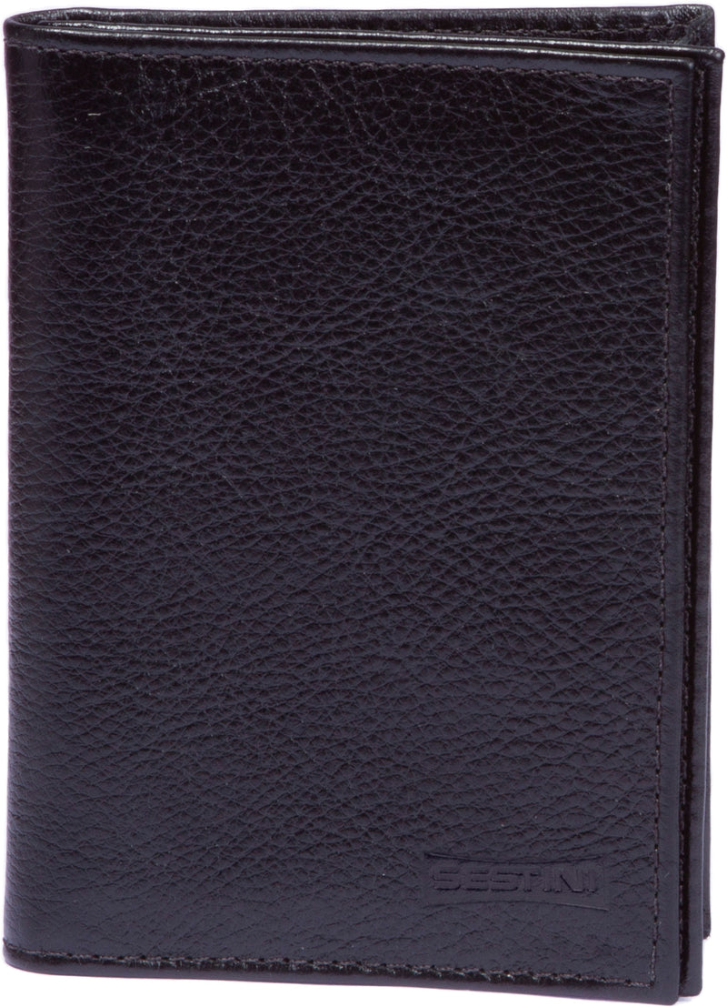 Carteira Masculina Couro 3 Visores - Preto