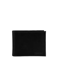 Carteira em Couro Masculina Média - Preto