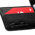 Carteira Masculina Pequena com Aba e Porta Documentos Pvc - Preto