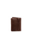 Carteira Masculina Pequena e Porta Cartão Externo Couro - Café